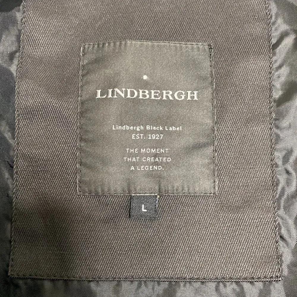 LINDBERGH Men’s Black Full Zip Jacket Size L